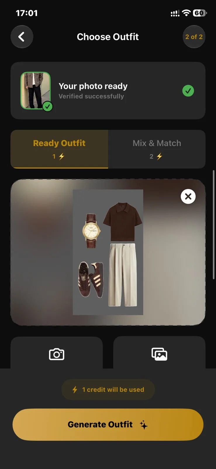Choose the outfit: A ready outfit, or mix and match pieces.